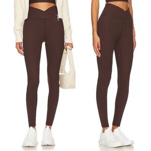 YEAR OF OURS Ribbed Veronica Legging in Dark Oak